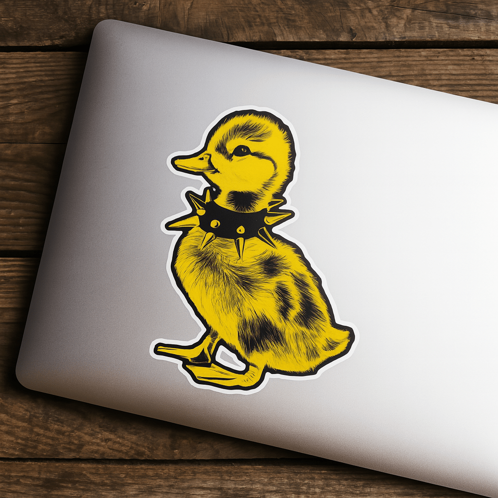 Paper products - Punk Duck Sticker | Animals, Funny | Punk, Rockabilly from Crypto Zoo Tees