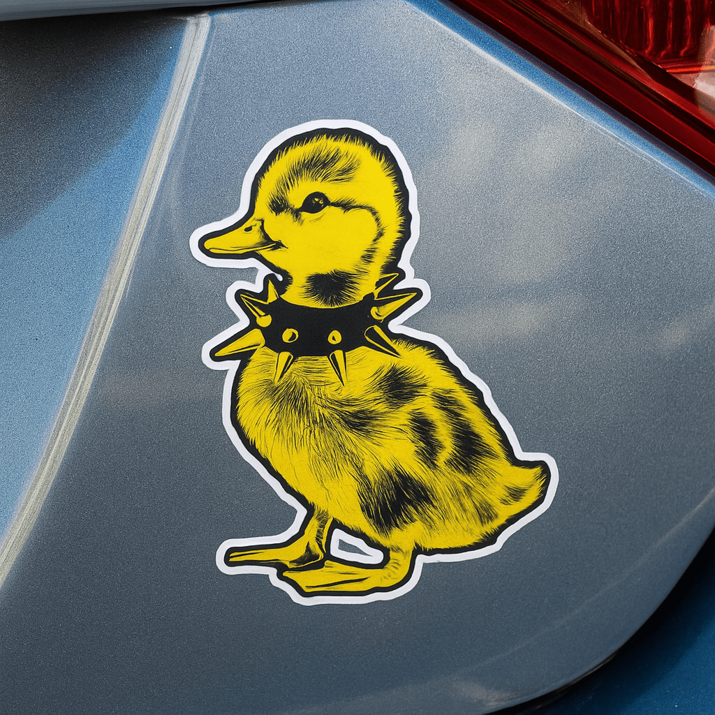Paper products - Punk Duck Sticker | Animals, Funny | Punk, Rockabilly from Crypto Zoo Tees