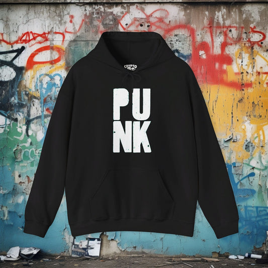 Hoodie - Punk | Hoodie | Hooded Sweatshirt from Crypto Zoo Tees