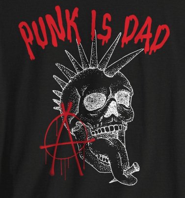 T-Shirt - Punk Is Dad with Anarchy Skull T-shirt | Bella + Canvas Unisex T-shirt from Crypto Zoo Tees