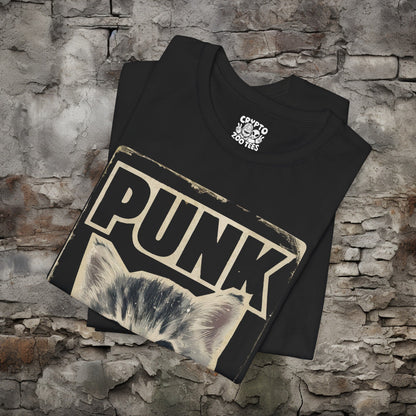 T-Shirt - Punk Kitten T-shirt | Bella+Canvas Shirt | Punk Rock Cat Kitty Tee from Crypto Zoo Tees