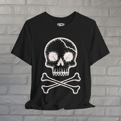 T-Shirt - Punk Skull & Crossbones | Unisex T-shirt | Skulls & Skeletons | Punk from Crypto Zoo Tees