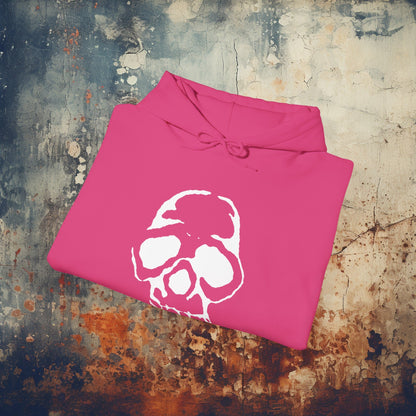 Hoodie - Punk Stenciled Skull | Hoodie | Hooded Sweatshirt from Crypto Zoo Tees