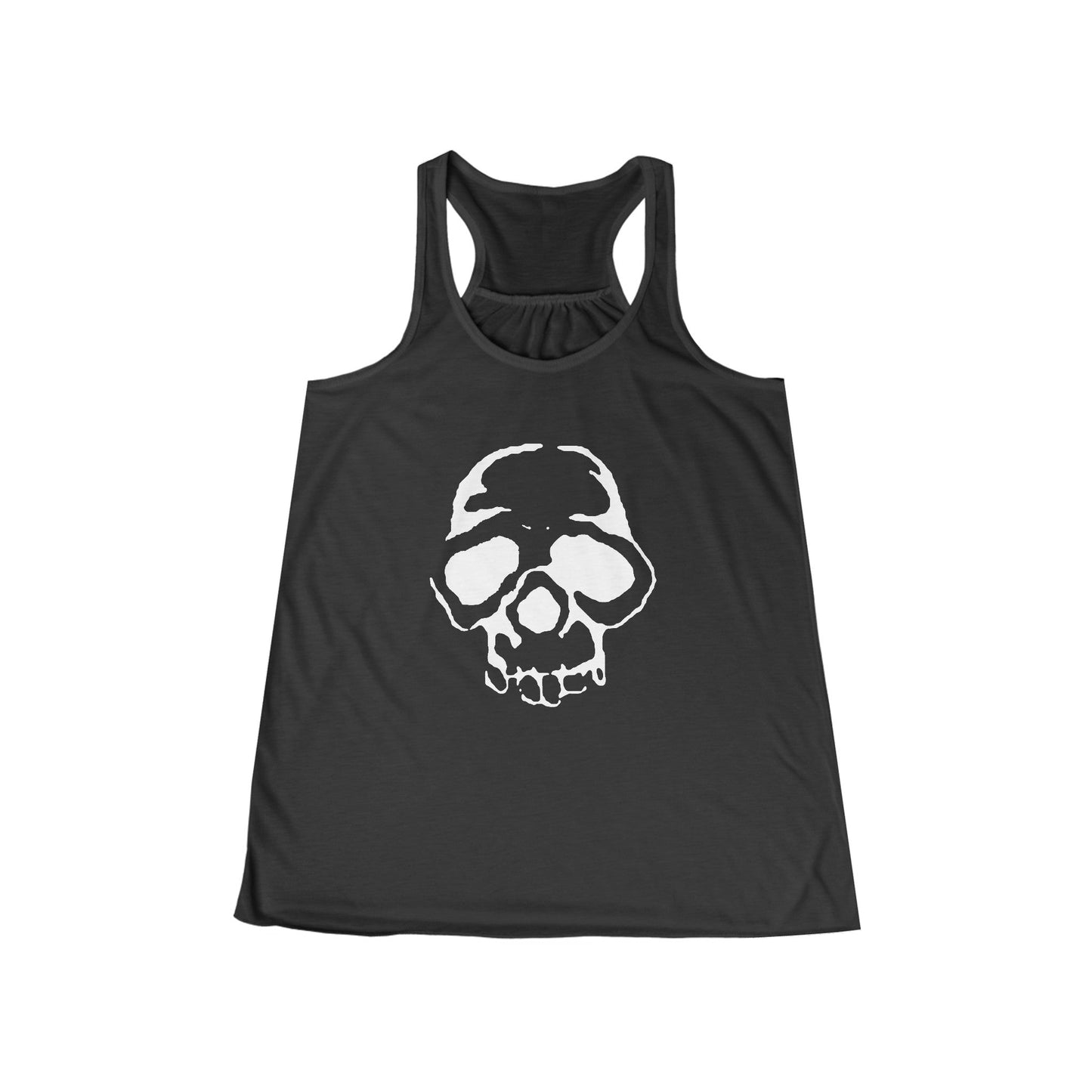 Tank Top - Punk Stenciled Skull | Ladies Racerback Tank Top from Crypto Zoo Tees