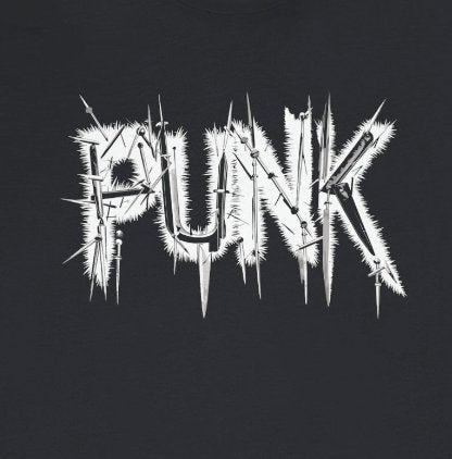 T-Shirt - Punk with Sharp Objects - Punk Rock Shirt - Soft Cotton T-shirt from Crypto Zoo Tees