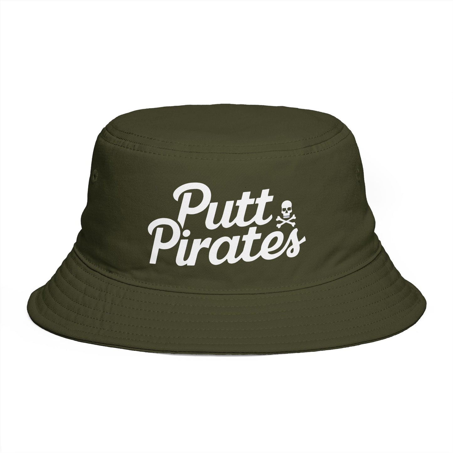Hats - Putt Pirates Bucket Hat — Golf Skull Logo Hat from Crypto Zoo Tees