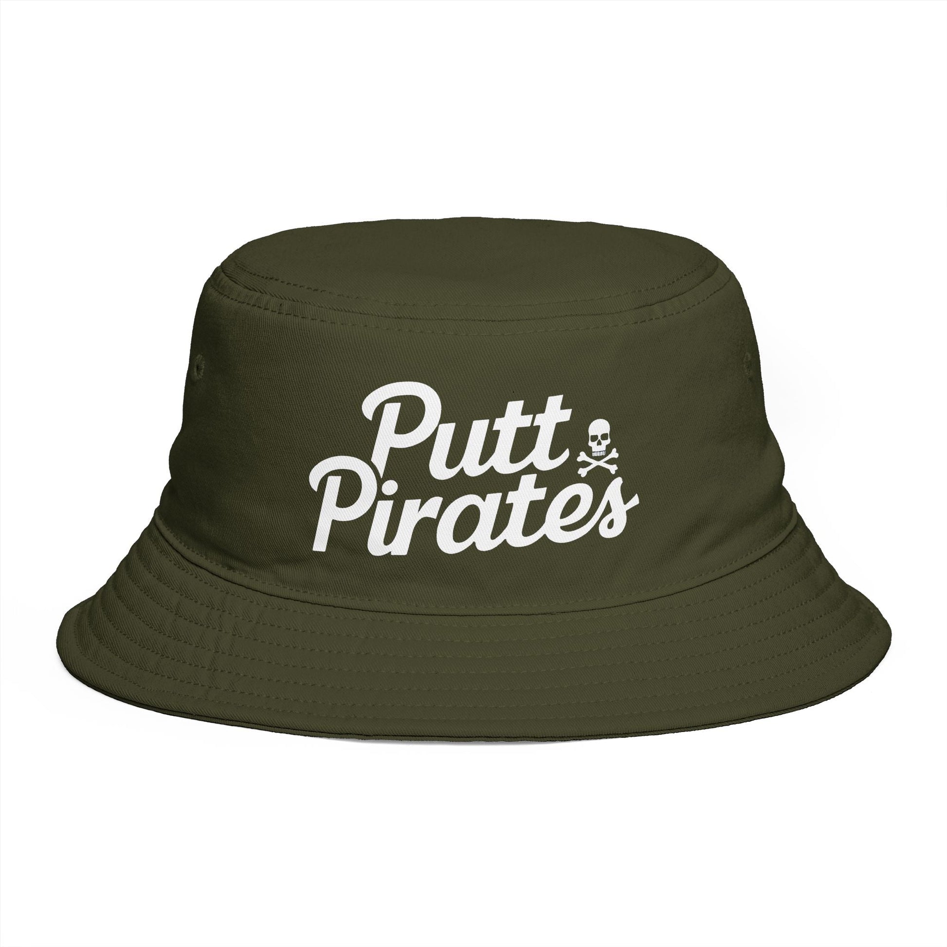 Hats - Putt Pirates Bucket Hat — Golf Skull Logo Hat from Crypto Zoo Tees