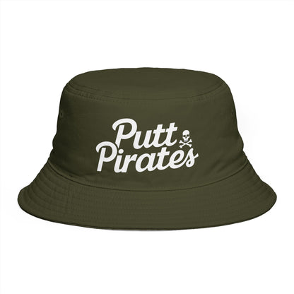 Hats - Putt Pirates Bucket Hat — Golf Skull Logo Hat from Crypto Zoo Tees