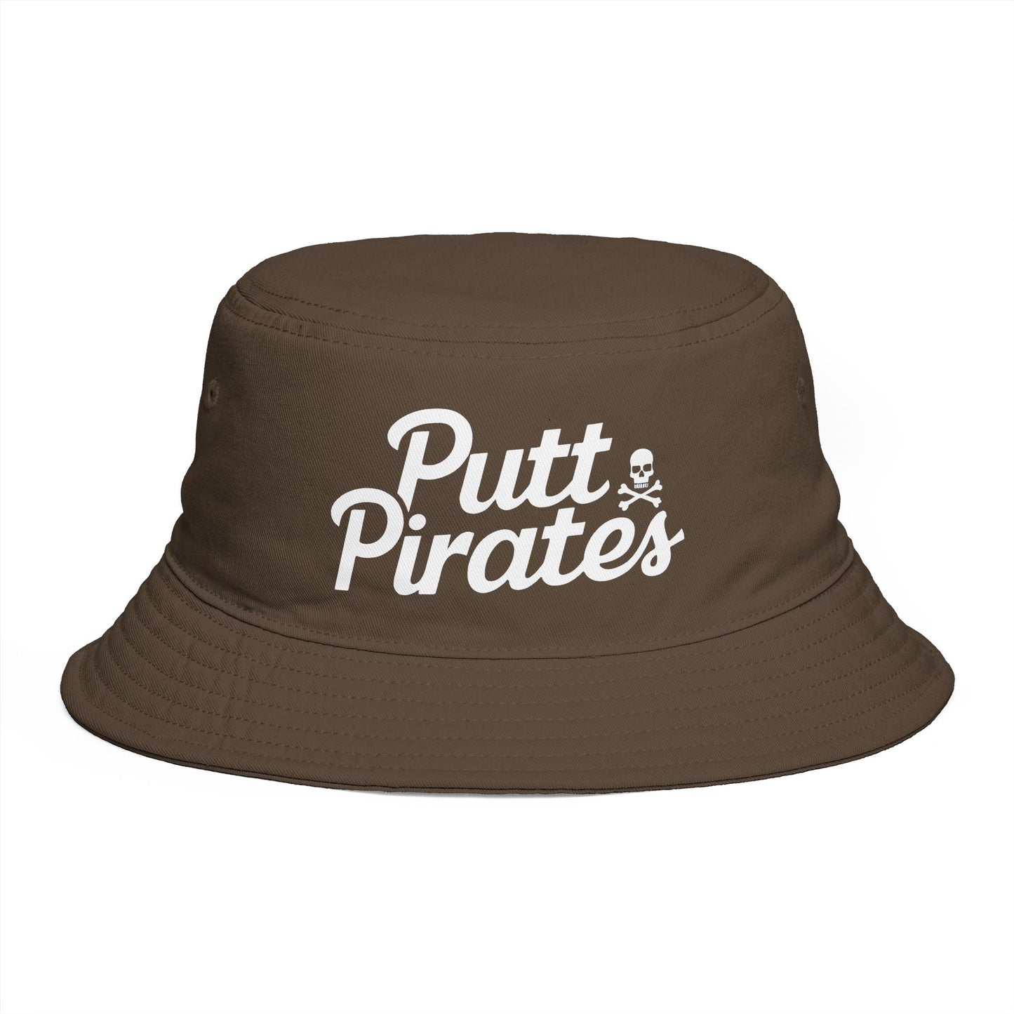 Hats - Putt Pirates Bucket Hat — Golf Skull Logo Hat from Crypto Zoo Tees