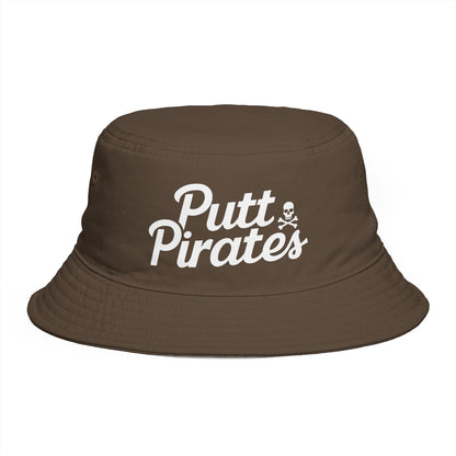 Hats - Putt Pirates Bucket Hat — Golf Skull Logo Hat from Crypto Zoo Tees