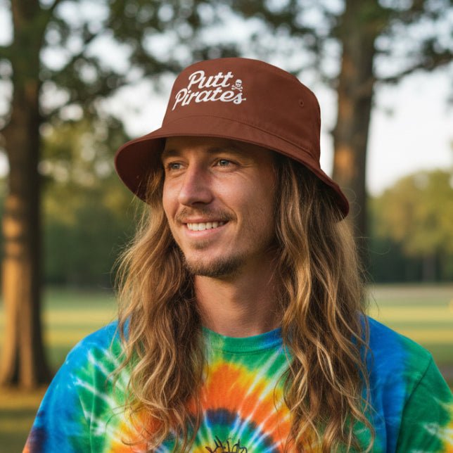 Hats - Putt Pirates Bucket Hat — Golf Skull Logo Hat from Crypto Zoo Tees