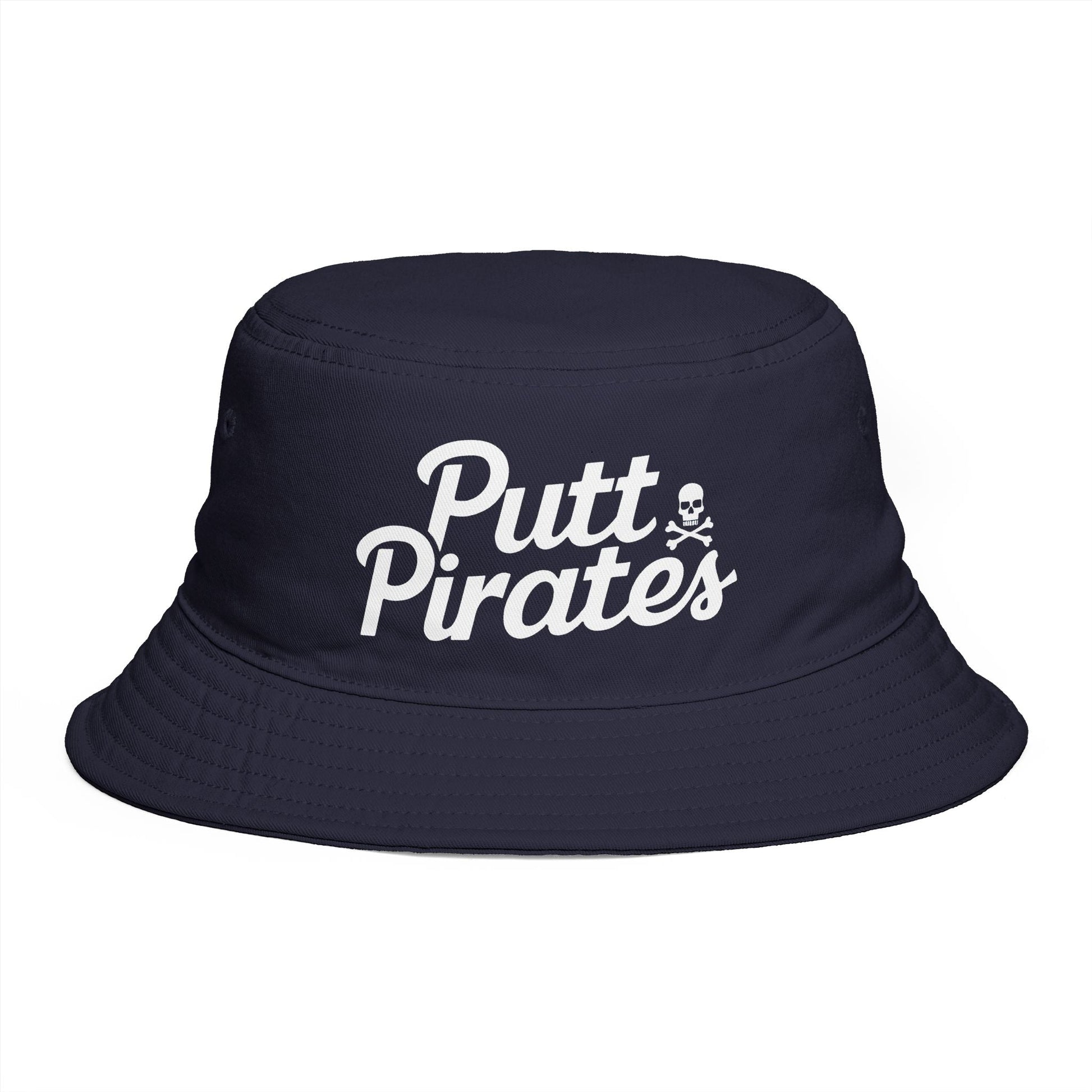 Hats - Putt Pirates Bucket Hat — Golf Skull Logo Hat from Crypto Zoo Tees