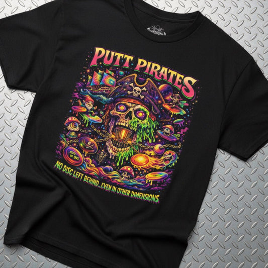 T-Shirt - Putt Pirates Skull Shirt | Unisex Heavy Cotton - Gildan 5000 from Crypto Zoo Tees
