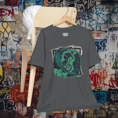 T-Shirt - Rad Racing BMX Bike T-shirt | Bella+Canvas Unisex Shirt | Sports Tee from Crypto Zoo Tees