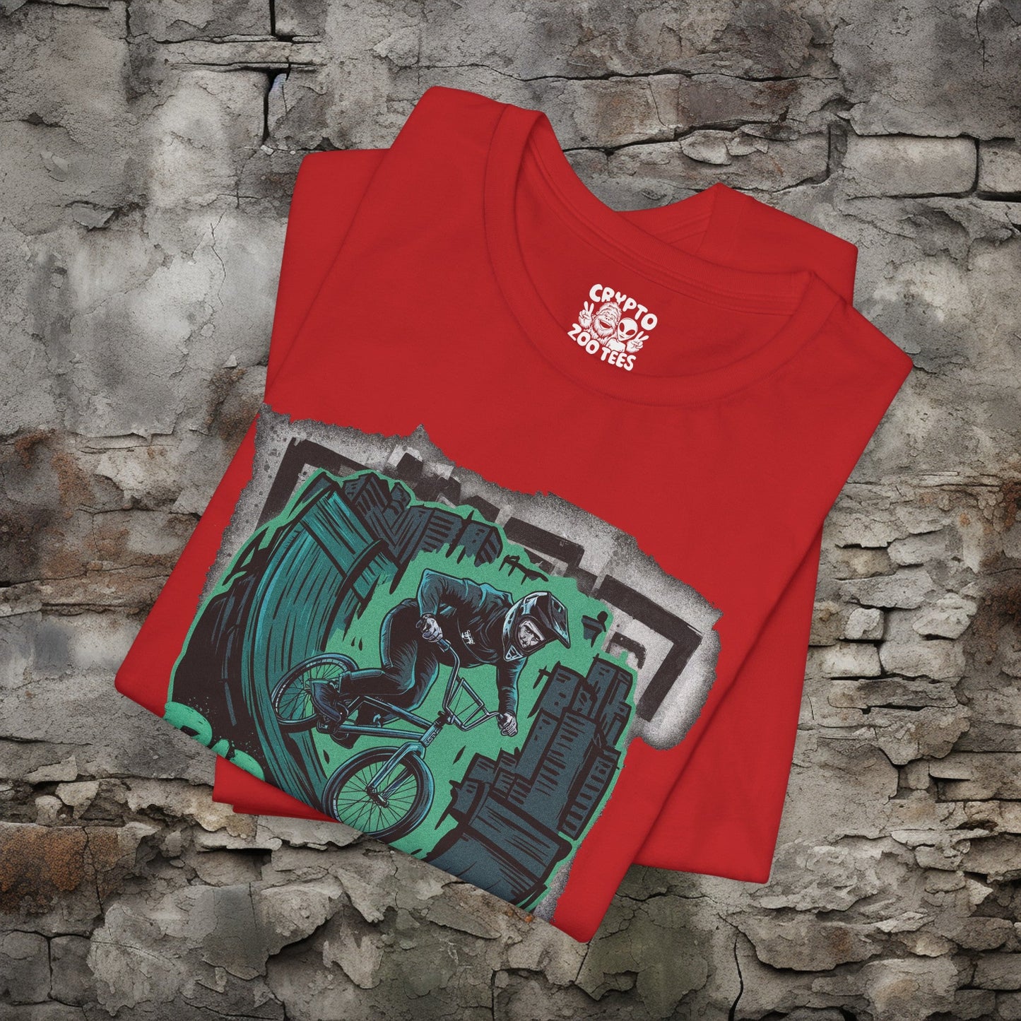 T-Shirt - Rad Racing BMX Bike T-shirt | Bella+Canvas Unisex Shirt | Sports Tee from Crypto Zoo Tees