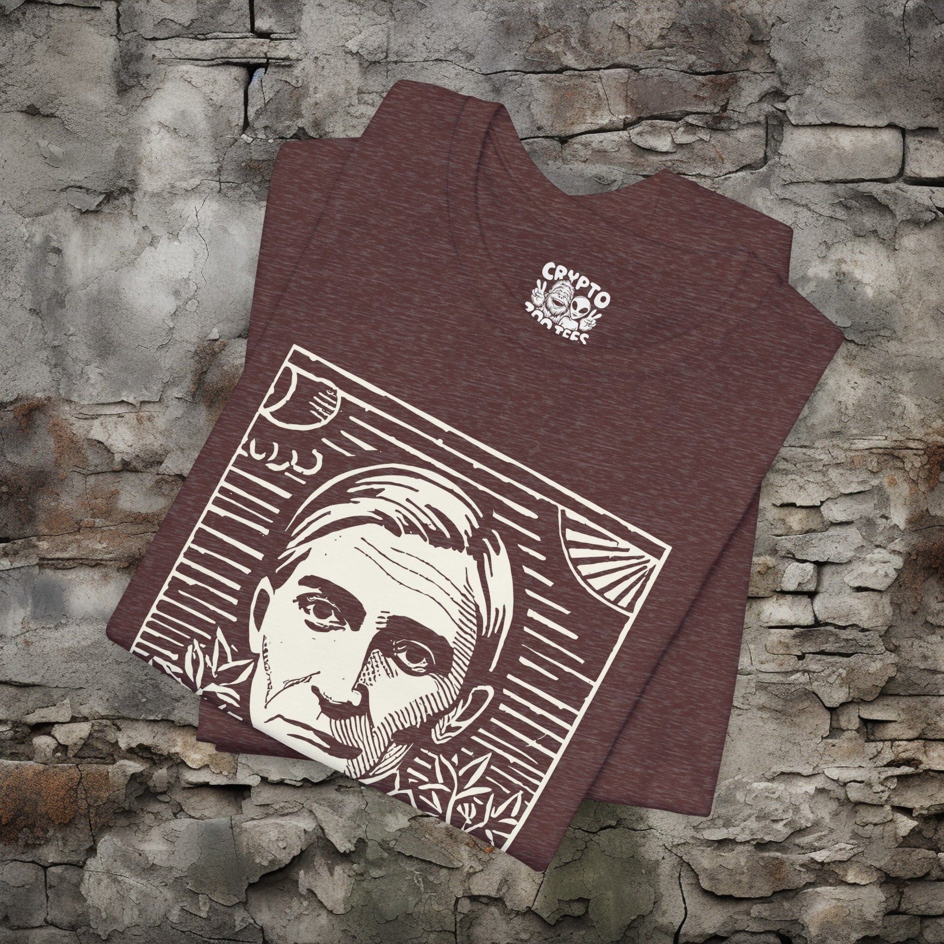 T-Shirt - Ralph Waldo Emerson Transcendentalist Author T-shirt | Bella + Canvas Unisex T-shirt from Crypto Zoo Tees