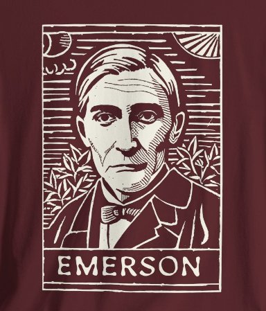 T-Shirt - Ralph Waldo Emerson Transcendentalist Author T-shirt | Bella + Canvas Unisex T-shirt from Crypto Zoo Tees