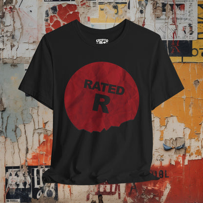 T-Shirt - Rated R Movie Tee | Bella + Canvas Unisex T-shirt from Crypto Zoo Tees