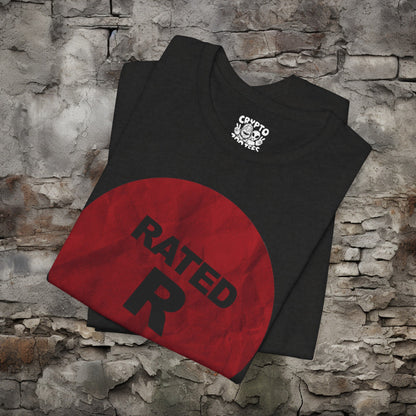 T-Shirt - Rated R Movie Tee | Bella + Canvas Unisex T-shirt from Crypto Zoo Tees