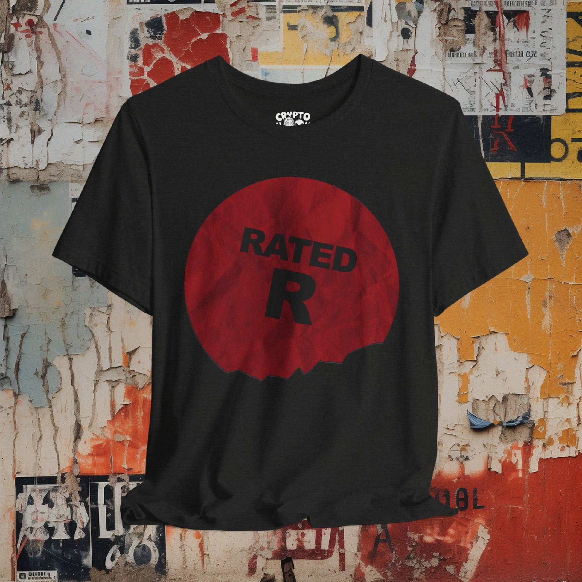 T-Shirt - Rated R Movie Tee | Bella + Canvas Unisex T-shirt from Crypto Zoo Tees