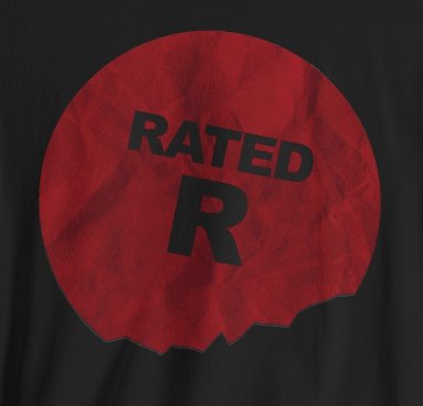 T-Shirt - Rated R Movie Tee | Bella + Canvas Unisex T-shirt from Crypto Zoo Tees