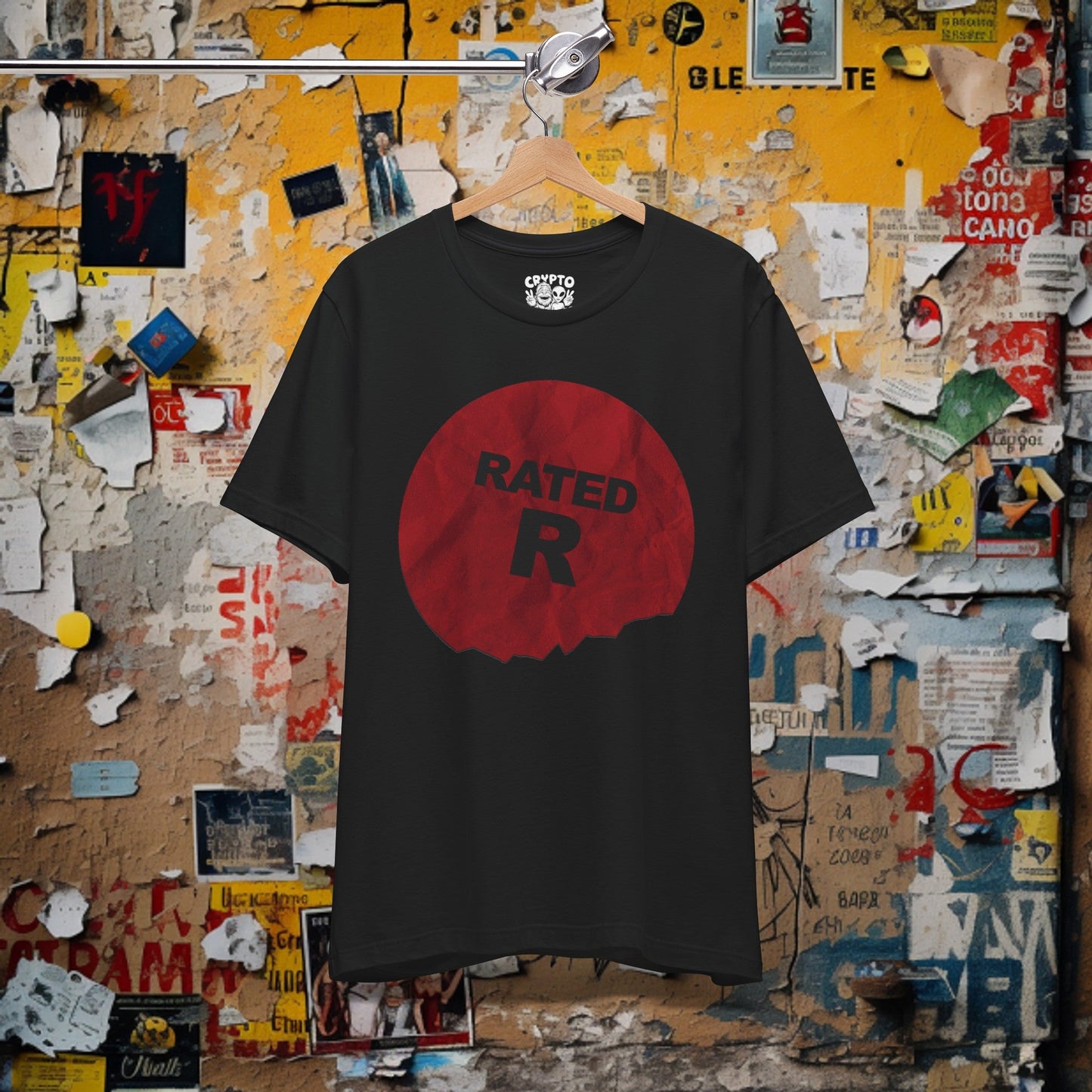 T-Shirt - Rated R Movie Tee | Bella + Canvas Unisex T-shirt from Crypto Zoo Tees