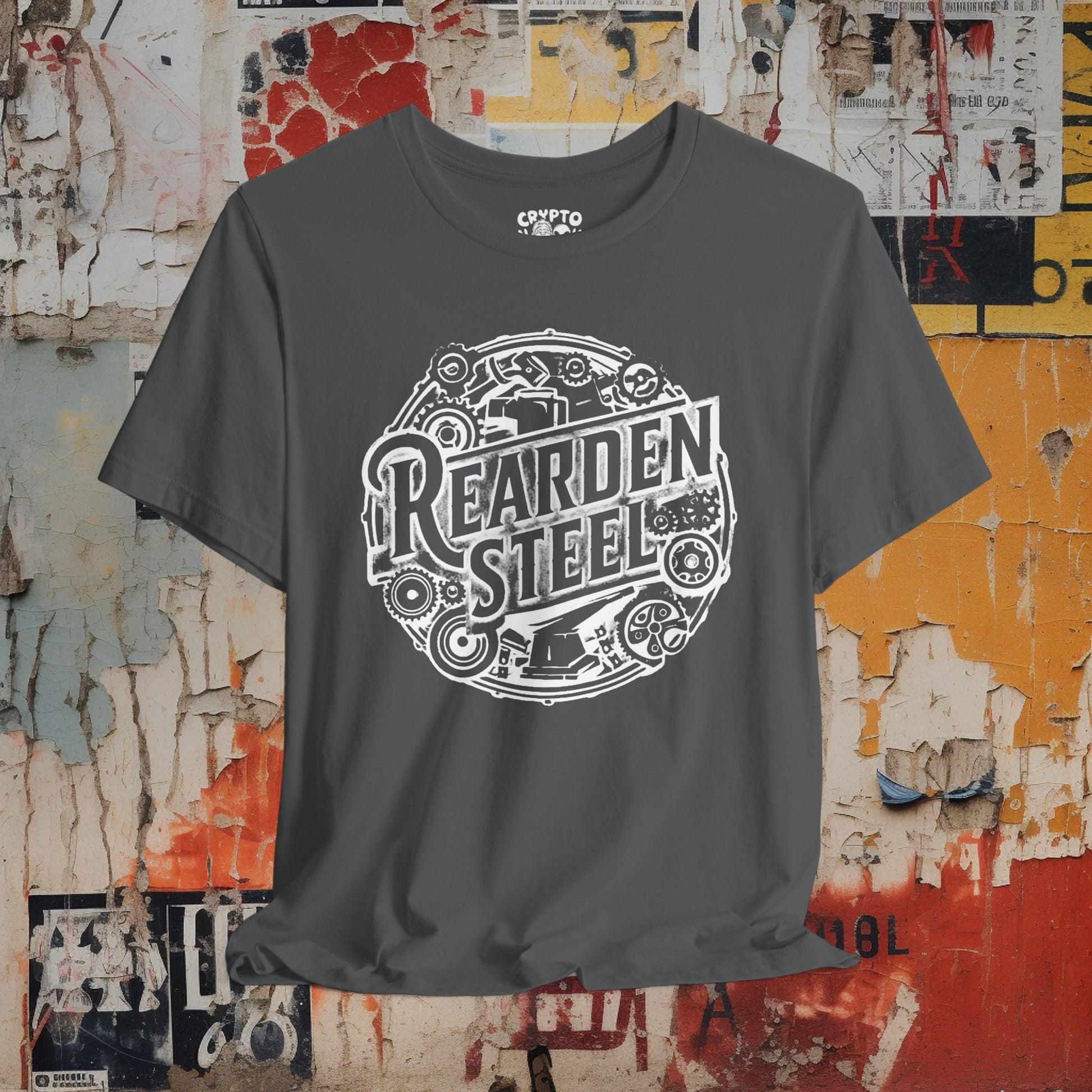 T-Shirt - Rearden Steel Atlas Shrugged Ayn Rand Tee | Bella + Canvas Unisex T-shirt from Crypto Zoo Tees