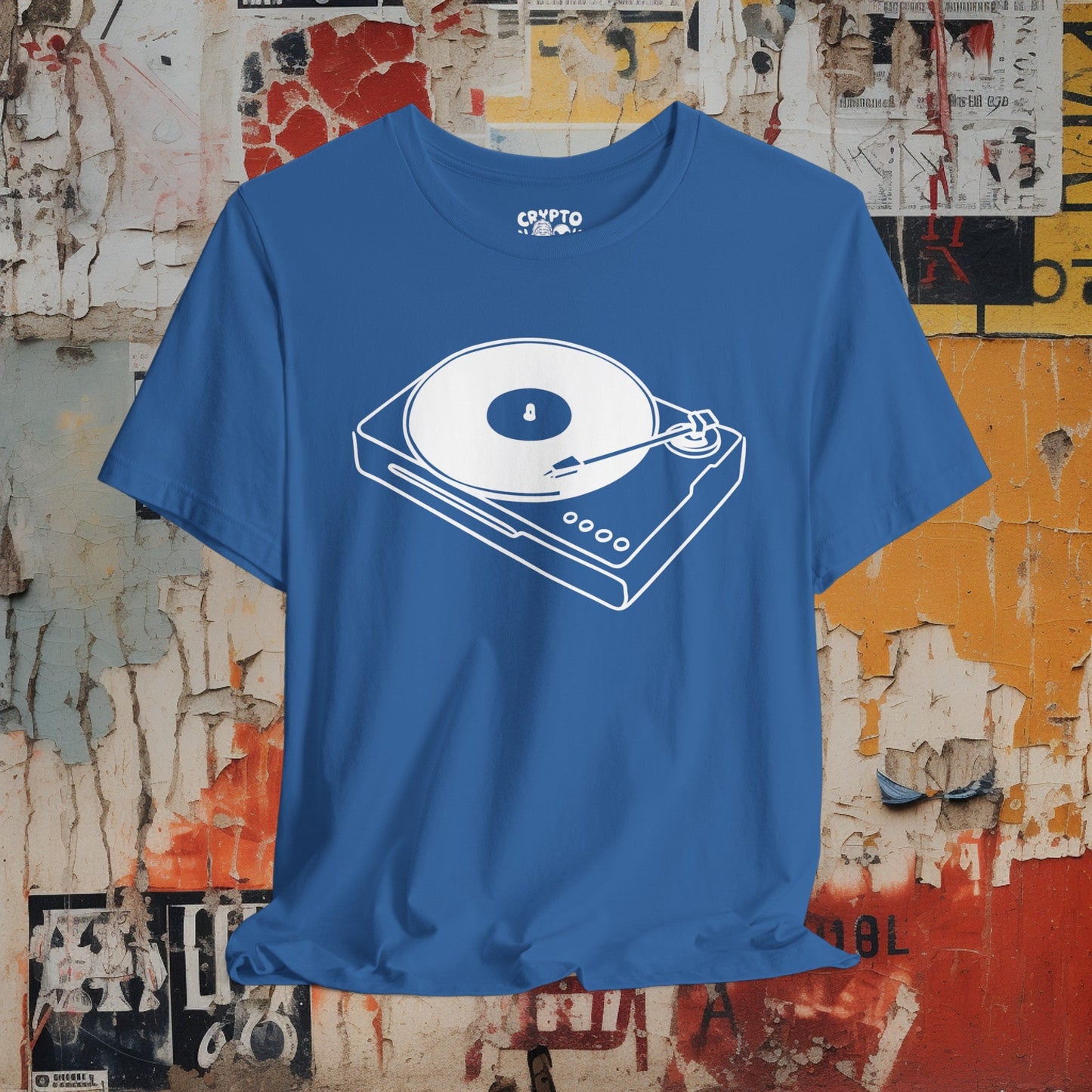 T-Shirt - Record Player | Retro | Music Media | Bella + Canvas Unisex T-shirt from Crypto Zoo Tees