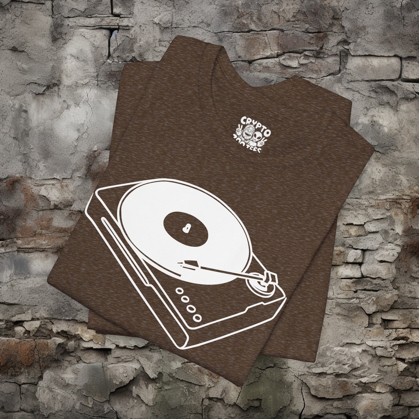 T-Shirt - Record Player | Retro | Music Media | Bella + Canvas Unisex T-shirt from Crypto Zoo Tees