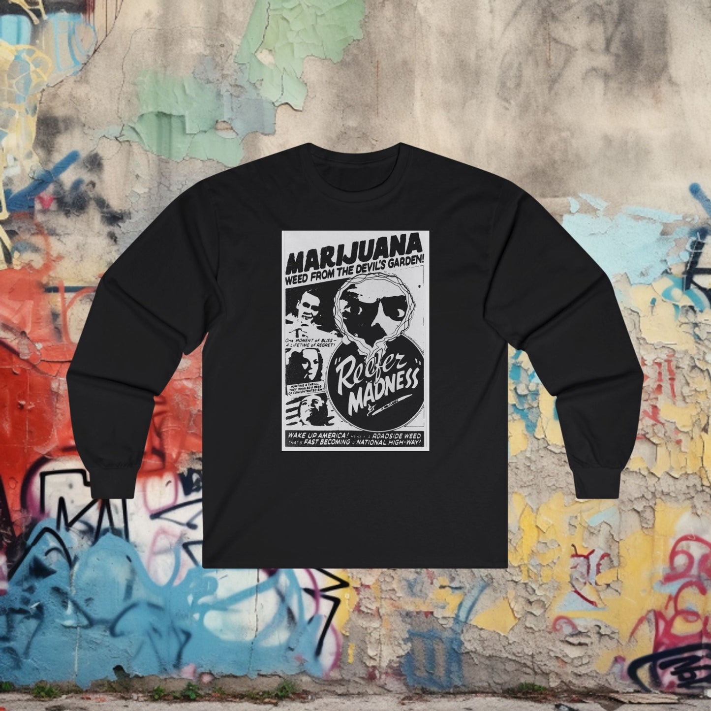 Long - sleeve - reefer madness Long Sleeve from Crypto Zoo Tees