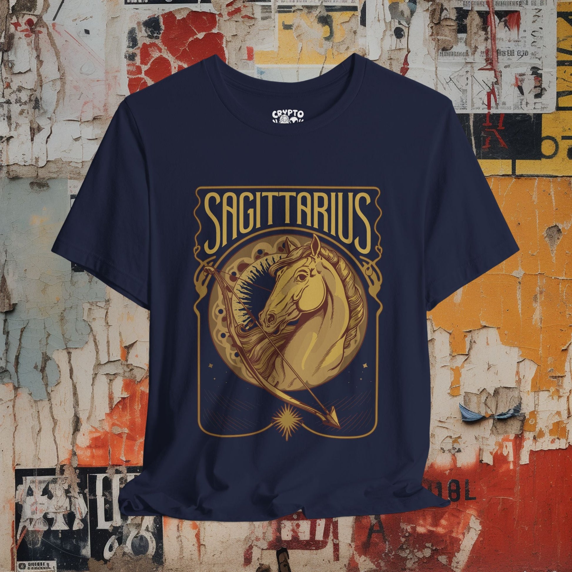 T-Shirt - Sagittarius Star Sign Unisex T-shirt | Unisex T-shirt | Spiritual, Retro & Vintage | Psychedelic from Crypto Zoo Tees