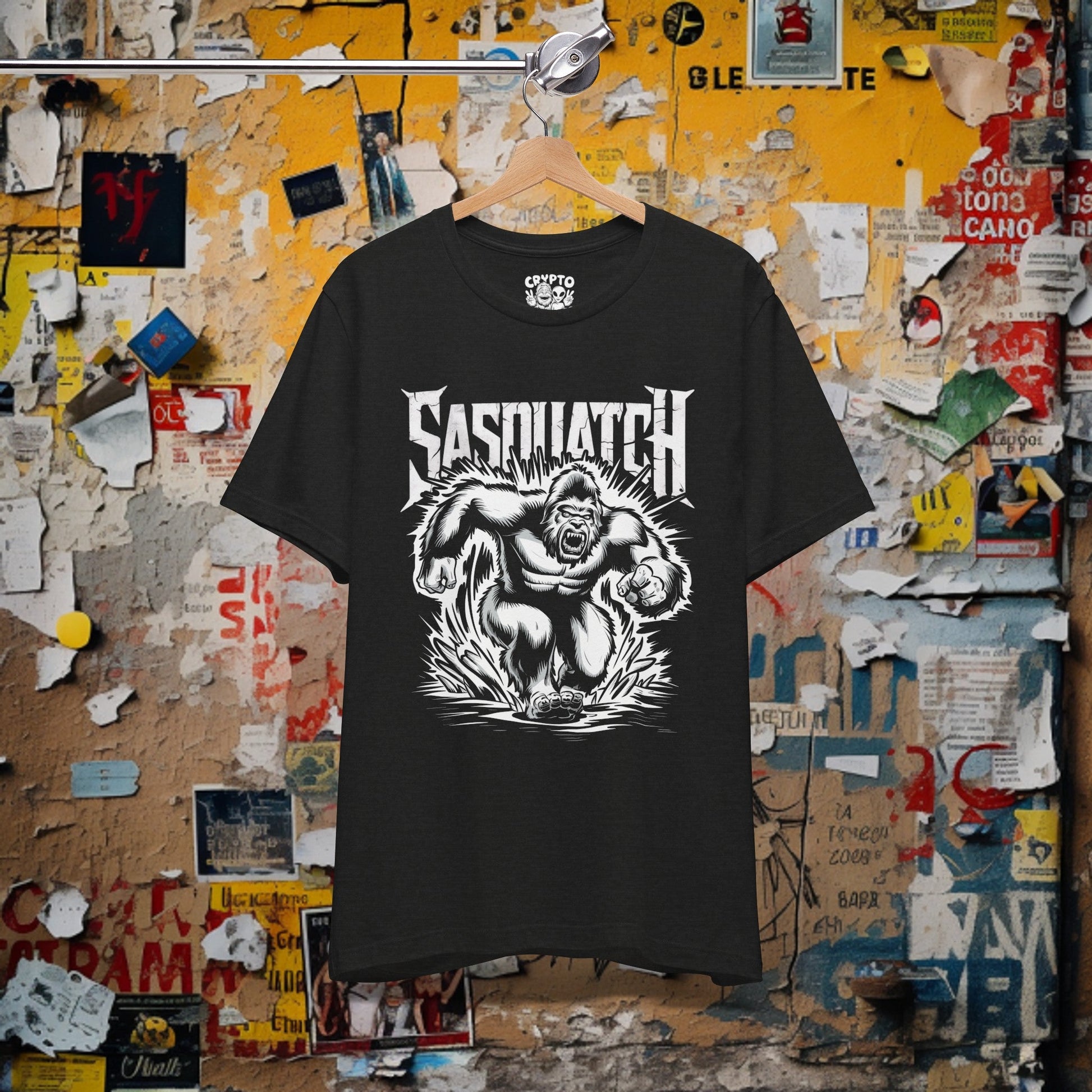 T - Shirt - Sasquatch Comic Book Cover | Cryptid, Movies and TV | Bella + Canvas Unisex T - shirt from Crypto Zoo Tees