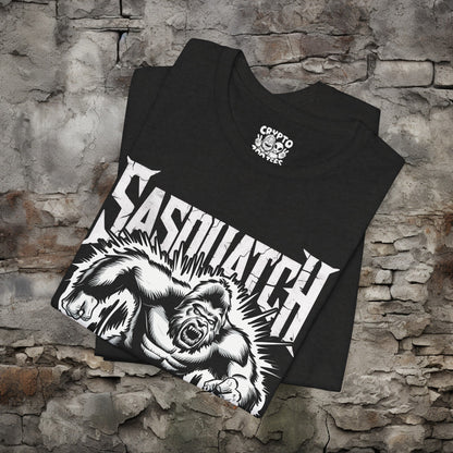 T - Shirt - Sasquatch Comic Book Cover | Cryptid, Movies and TV | Bella + Canvas Unisex T - shirt from Crypto Zoo Tees