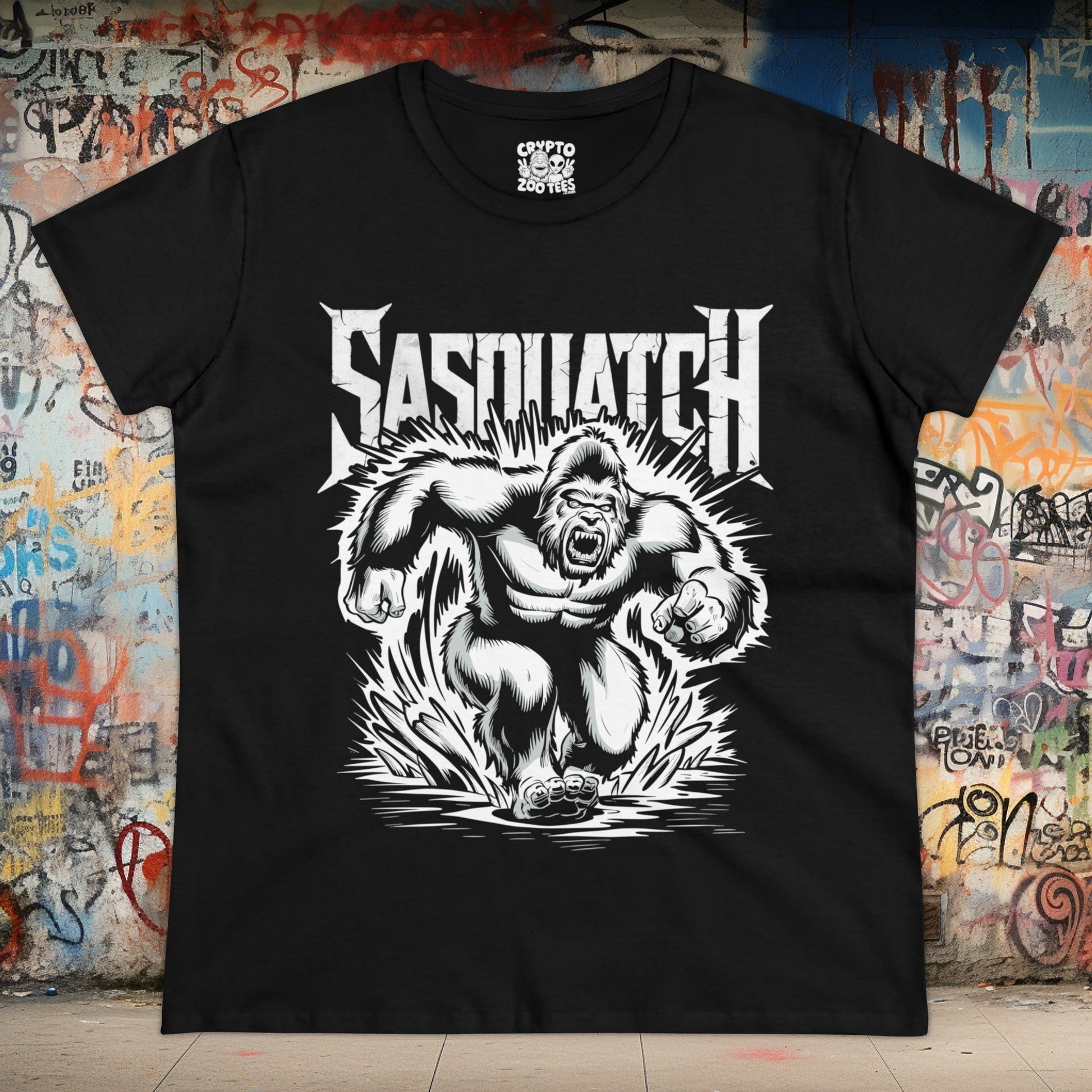 T - Shirt - Sasquatch Comic Book Cover | Cryptid, Movies and TV | Women's T - Shirt | Cotton Tee from Crypto Zoo Tees