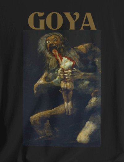 T - Shirt - Saturn Devouring His Son | Francisco Goya | Bella + Canvas Unisex T - shirt from Crypto Zoo Tees