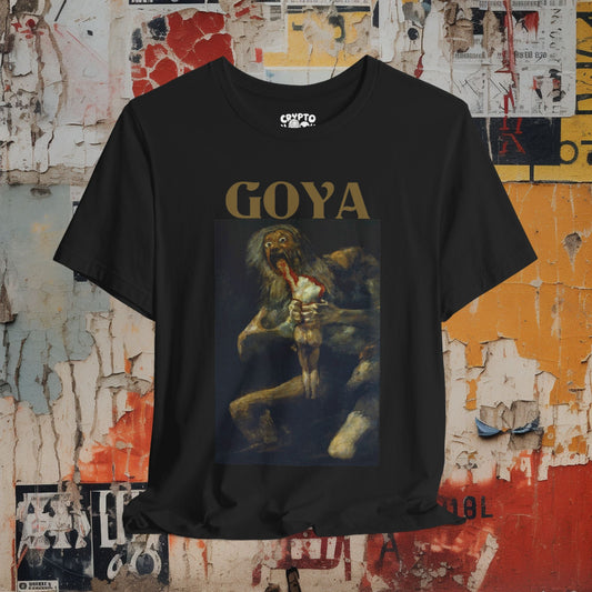 T - Shirt - Saturn Devouring His Son | Francisco Goya | Bella + Canvas Unisex T - shirt from Crypto Zoo Tees