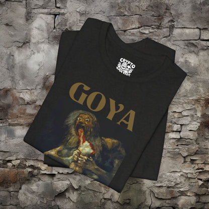 T - Shirt - Saturn Devouring His Son | Francisco Goya | Bella + Canvas Unisex T - shirt from Crypto Zoo Tees