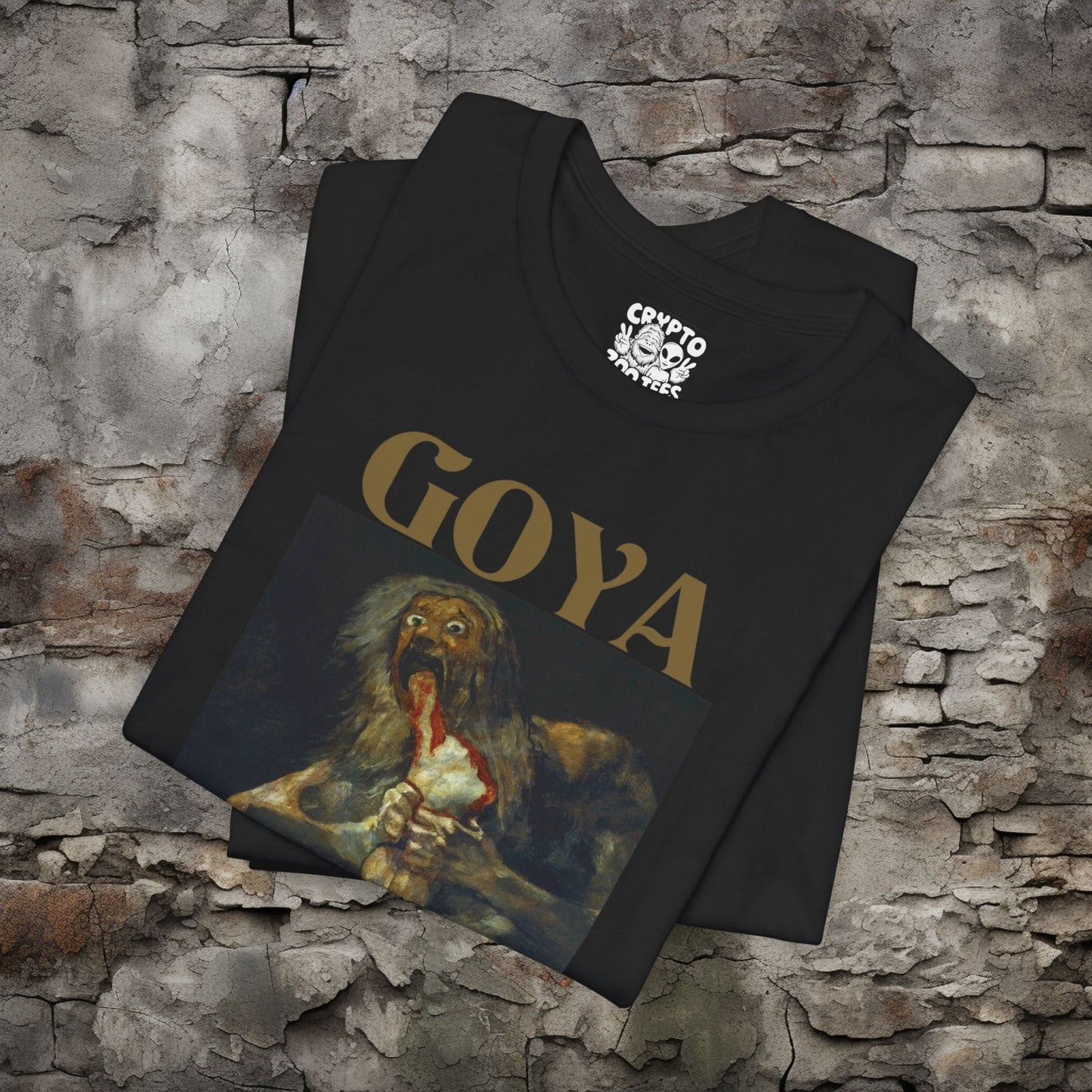 T - Shirt - Saturn Devouring His Son | Francisco Goya | Bella + Canvas Unisex T - shirt from Crypto Zoo Tees