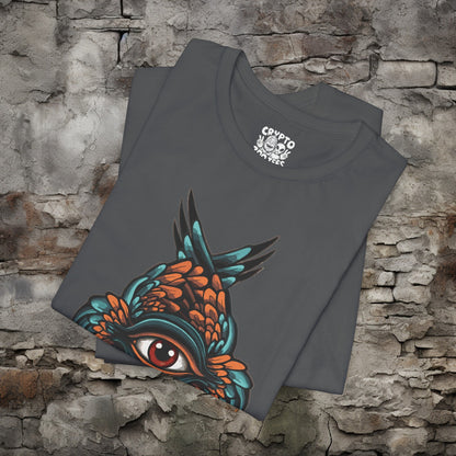 T-Shirt - Seraphim All Seeing Eye with Wings | Bella + Canvas Unisex T-shirt from Crypto Zoo Tees