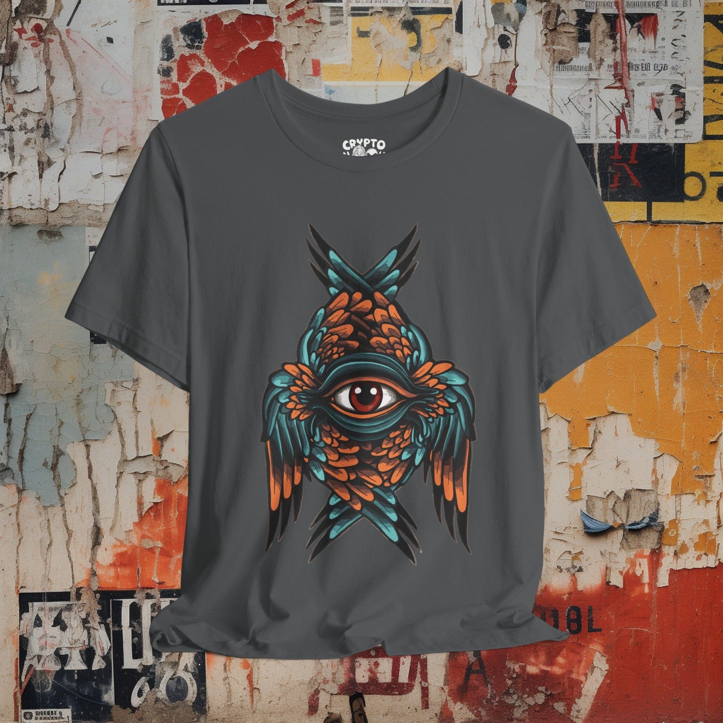 T-Shirt - Seraphim All Seeing Eye with Wings | Bella + Canvas Unisex T-shirt from Crypto Zoo Tees