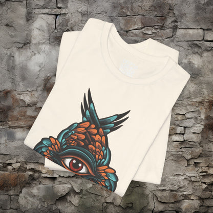 T-Shirt - Seraphim All Seeing Eye with Wings | Bella + Canvas Unisex T-shirt from Crypto Zoo Tees