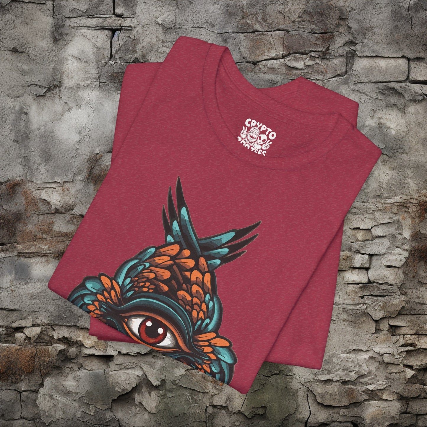 T-Shirt - Seraphim All Seeing Eye with Wings | Bella + Canvas Unisex T-shirt from Crypto Zoo Tees