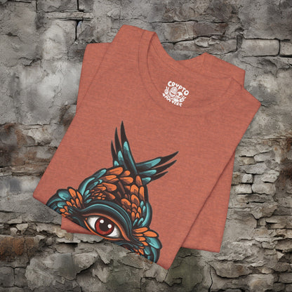 T-Shirt - Seraphim All Seeing Eye with Wings | Bella + Canvas Unisex T-shirt from Crypto Zoo Tees