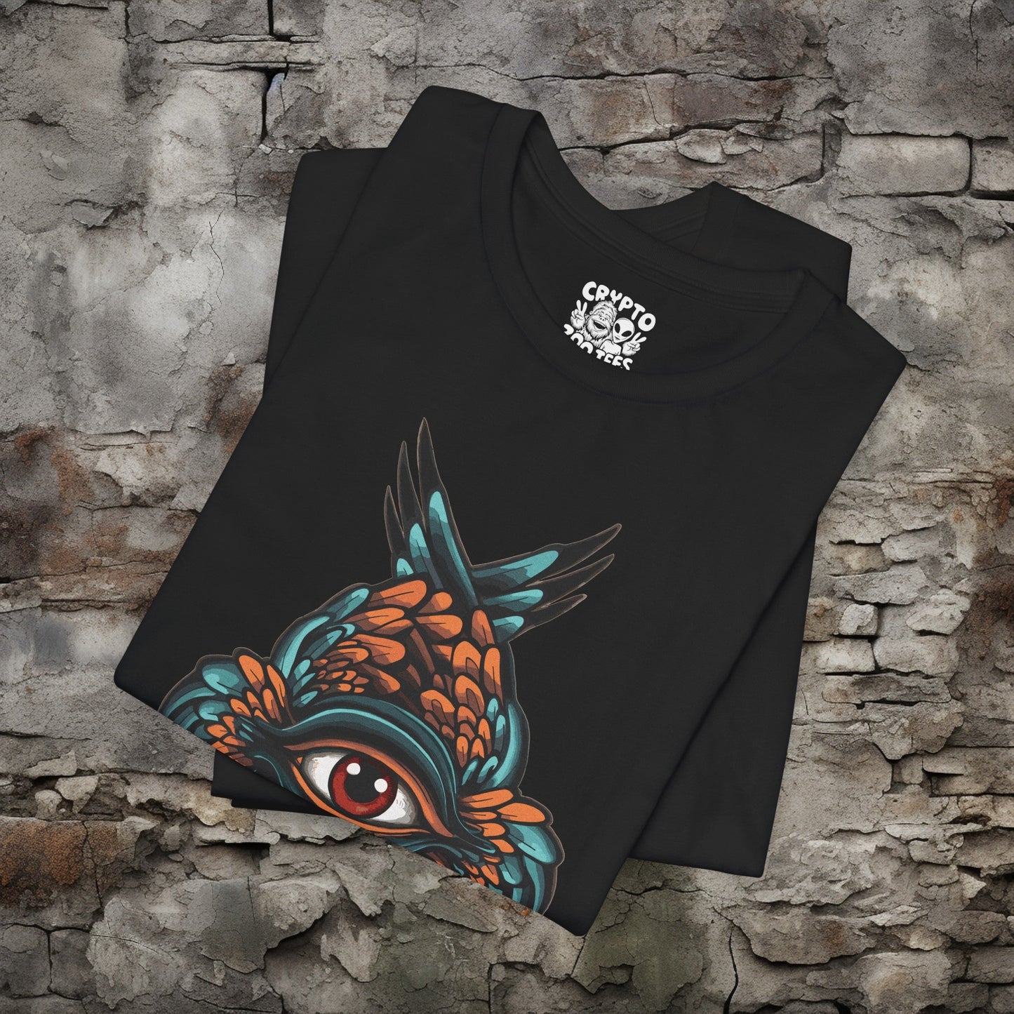 T-Shirt - Seraphim All Seeing Eye with Wings | Bella + Canvas Unisex T-shirt from Crypto Zoo Tees