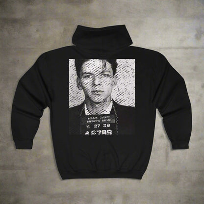 Hoodie - sinatra Full Zip Hooded Sweatshirt from Crypto Zoo Tees