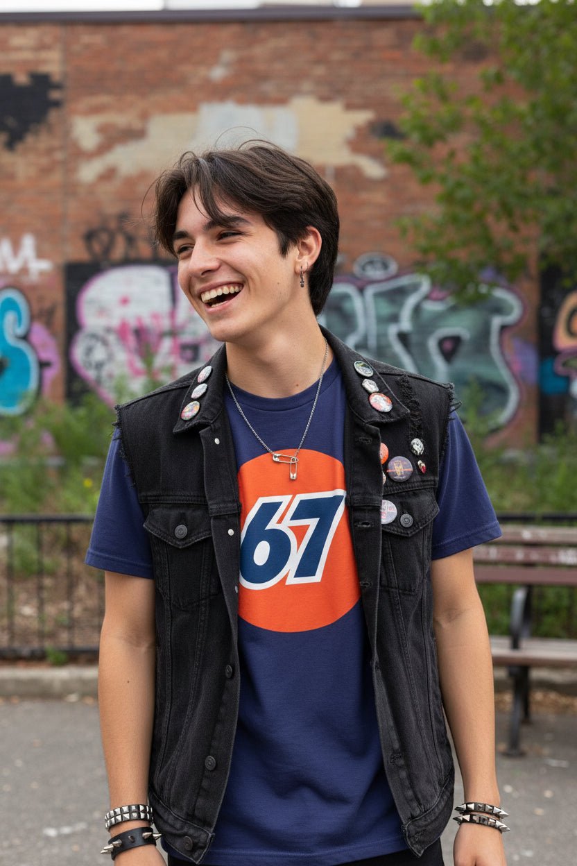 T-Shirt - Six Seven Meme Shirt | Unisex Heavy Cotton - Gildan 5000 | Funny, Retro & Vintage | Punk from Crypto Zoo Tees