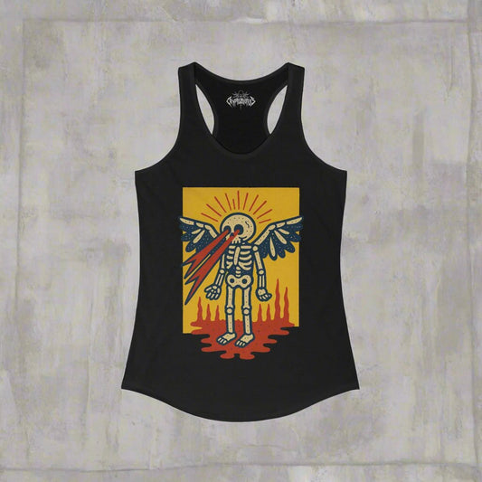 T-Shirt - Skeleton Laser Eyes | Skulls & Skeletons, Psychedelic | Unisex Shirt, Ladies Tee, Tank Top, Long Sleeve, Sweatshirt, Hoodie from Crypto Zoo Tees