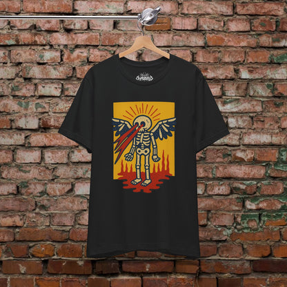 T-Shirt - Skeleton Laser Eyes | Skulls & Skeletons, Psychedelic | Unisex Shirt, Ladies Tee, Tank Top, Long Sleeve, Sweatshirt, Hoodie from Crypto Zoo Tees
