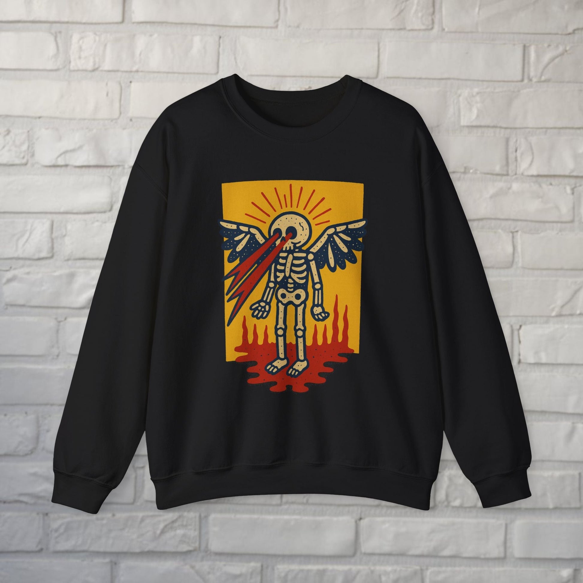 T-Shirt - Skeleton Laser Eyes | Skulls & Skeletons, Psychedelic | Unisex Shirt, Ladies Tee, Tank Top, Long Sleeve, Sweatshirt, Hoodie from Crypto Zoo Tees