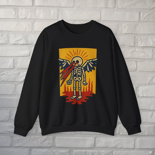 T-Shirt - Skeleton Laser Eyes | Skulls & Skeletons, Psychedelic | Unisex Shirt, Ladies Tee, Tank Top, Long Sleeve, Sweatshirt, Hoodie from Crypto Zoo Tees